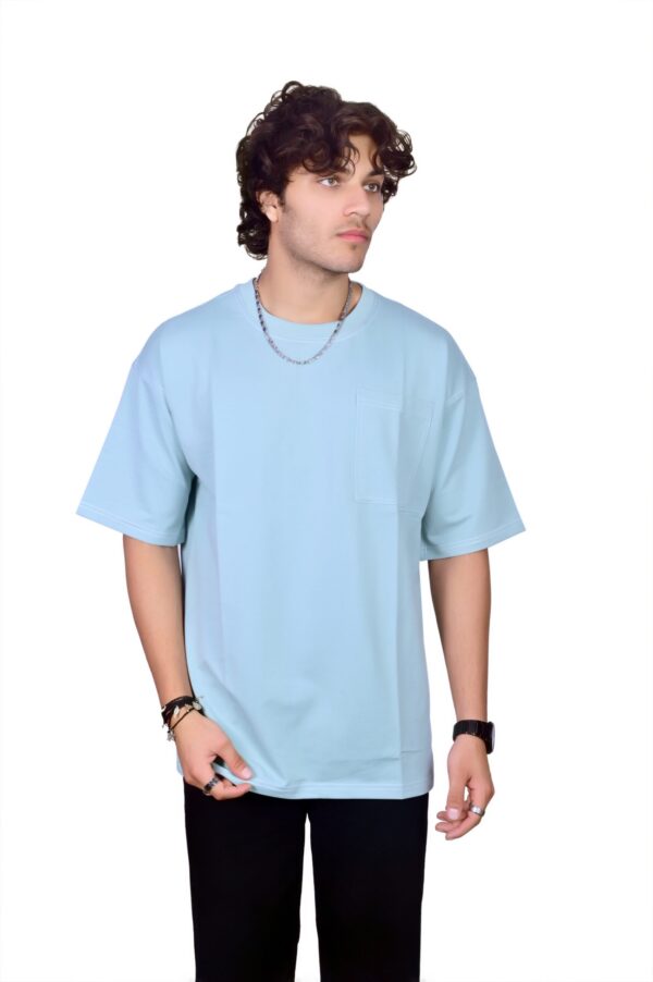 Stitch Bright Blue Colour Oversized T-Shirt