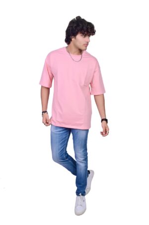 Stitch Bright Pink Colour Oversized T-Shirt