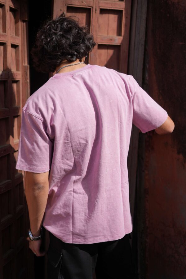 Acid Wash Pink Color Oversized T-Shirt