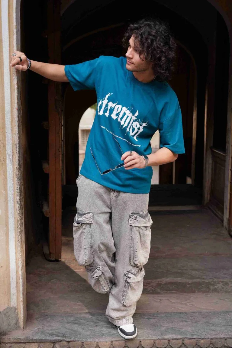 Xtremist Printed Oversized Back Print T-shirt