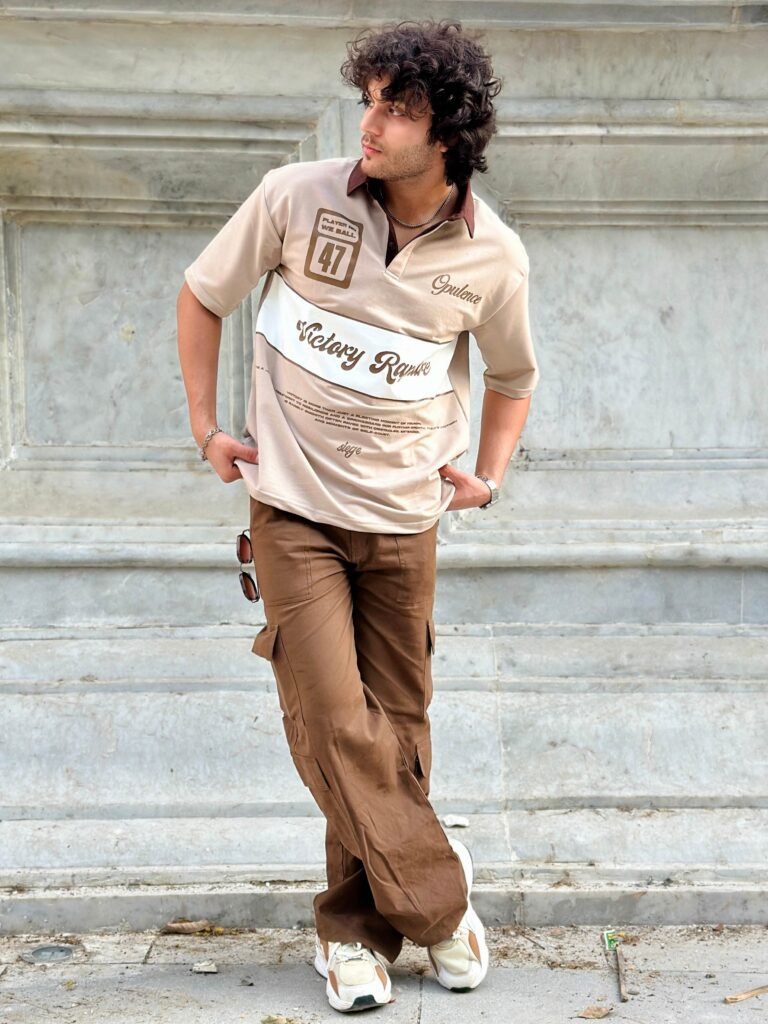 Mens printed Tshirts With Collar